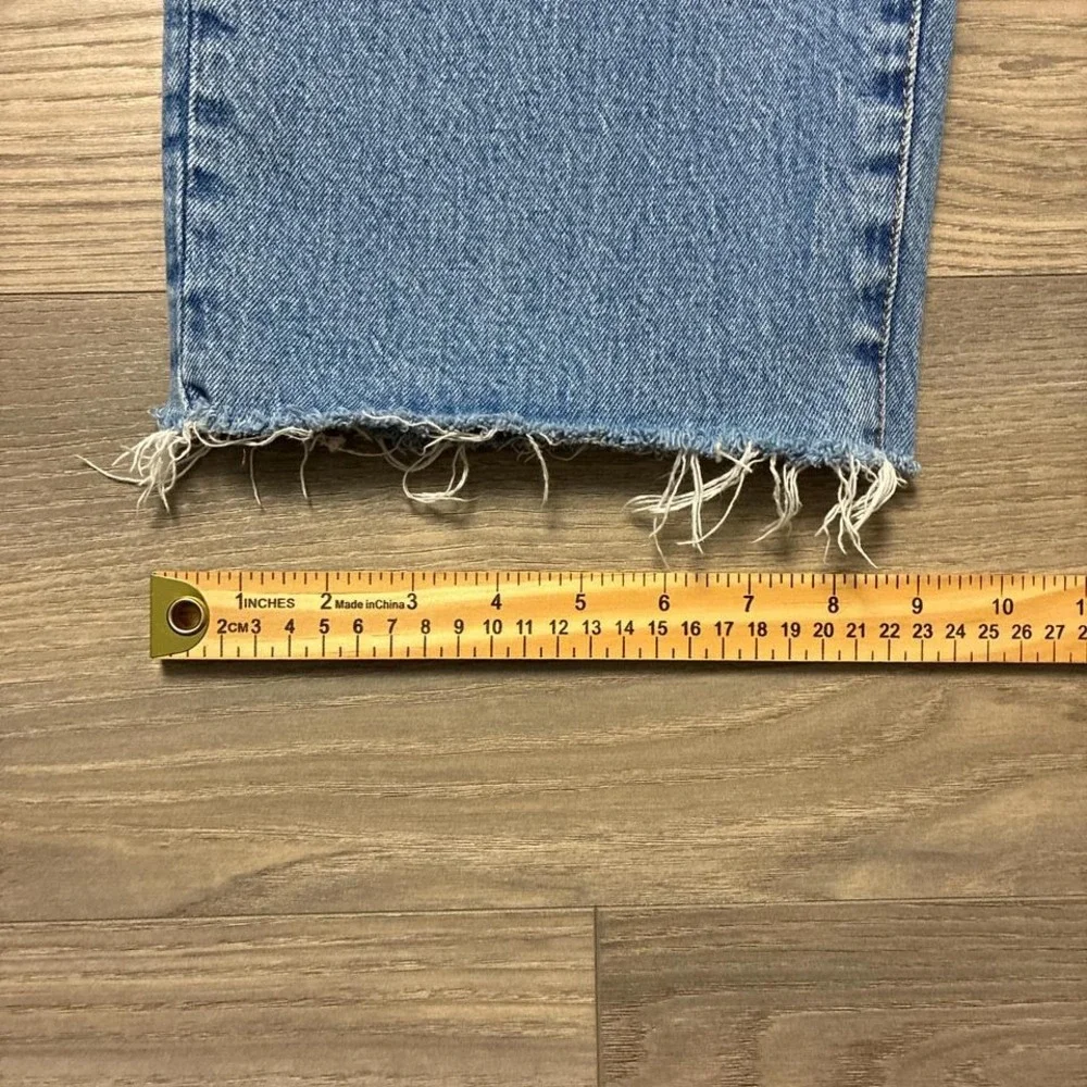 Madewell The Perfect Vintage Wide Leg Crop Jean in Caitlin Wash Blue Size 28 - Picture 3 of 8